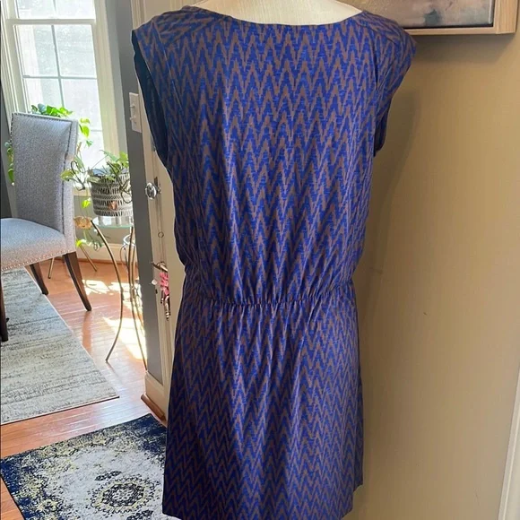 🏖️ LOFT Blue Sleeveless Beach Dress, Size S - Picture 3 of 5